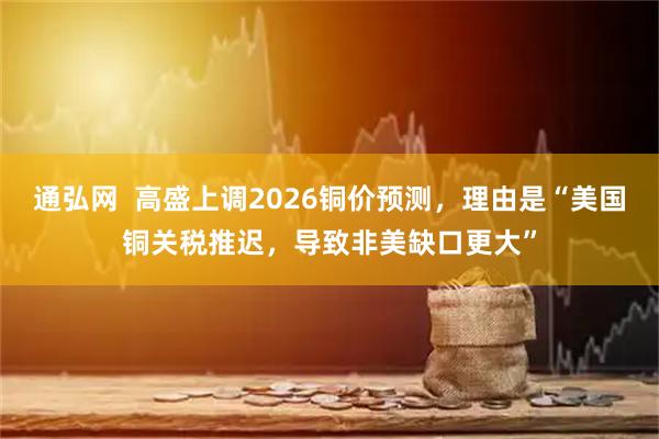 通弘网  高盛上调2026铜价预测，理由是“美国铜关税推迟，导致非美缺口更大”